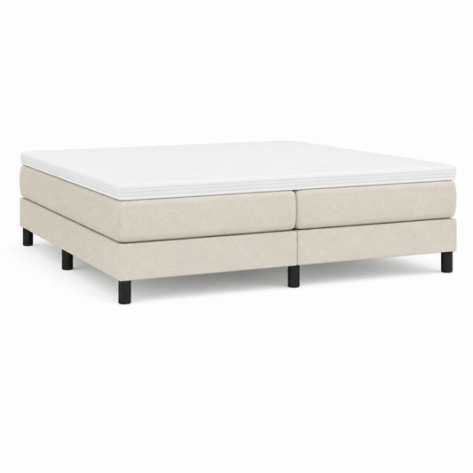 Boxspringbett mit Matratze Beige Polyester Rechteckig 180 x 200 cm